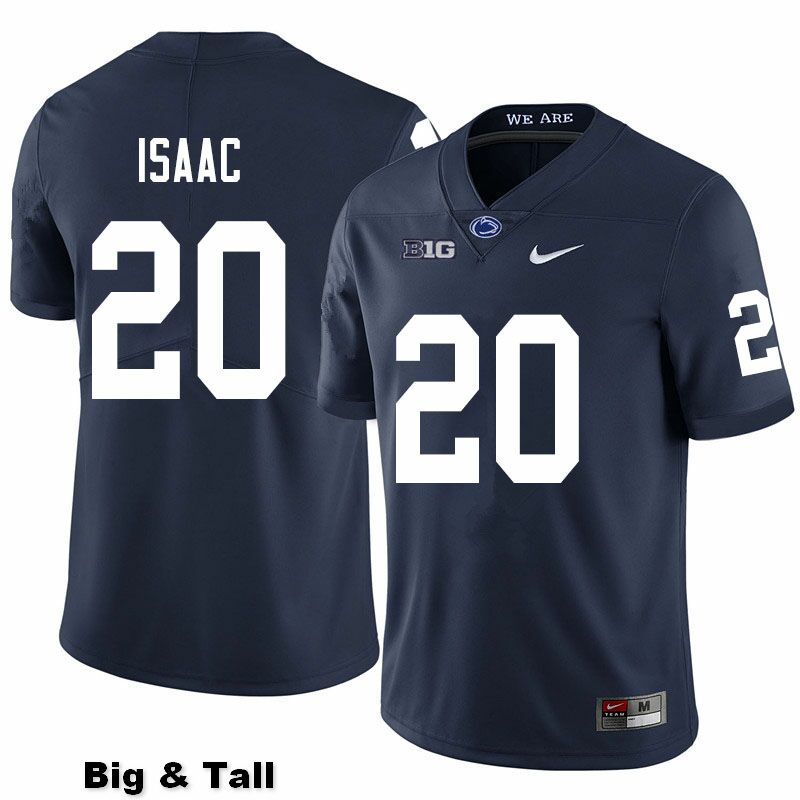 NCAA Nike Men's Penn State Nittany Lions Adisa Isaac #20 College Football Authentic Big & Tall Navy Stitched Jersey GUC1898EG